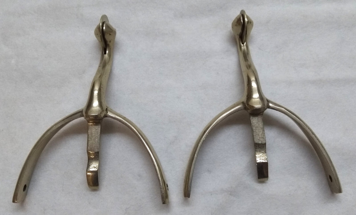 Swan Neck Spurs Short British Army / Officers & Soldiers Parade Boots