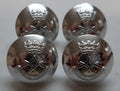The Royal Yeomanry British Army Insignia Ring Back Silver Buttons Medium 30L X4