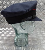 Uniform Dress Cap Blue with Red Piping Chinstrap & Buttons Visor Cap 56cm