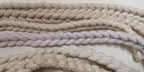 White Plaited Drum Tracer Ropes Joblot of 8