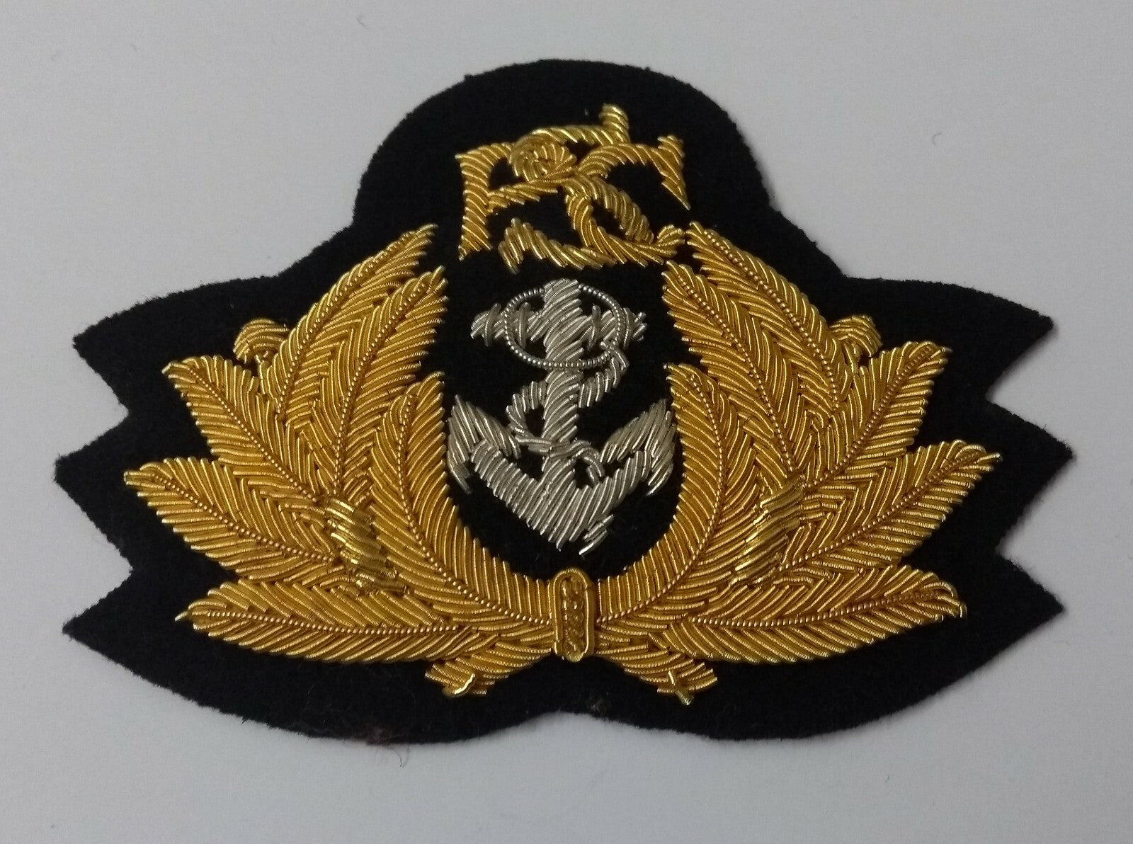 Braided Officers Naval Style Wire Hat Badge - NEW