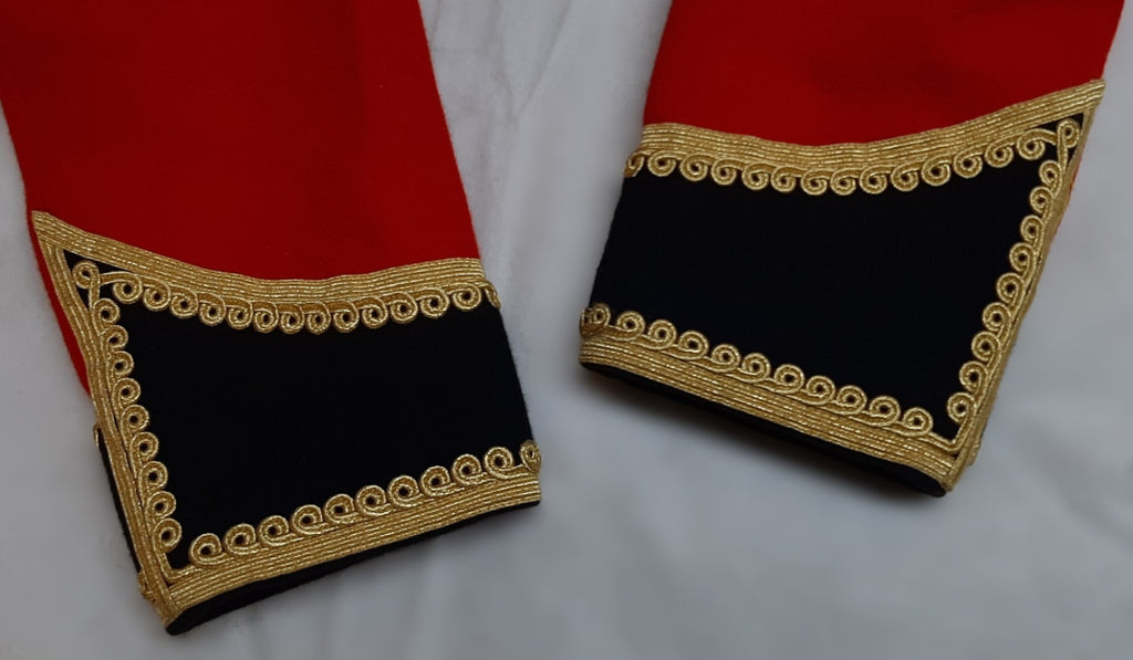 British Army HCMR Trumpeter's Tunic LG Bandsmans Red Jacket 40"