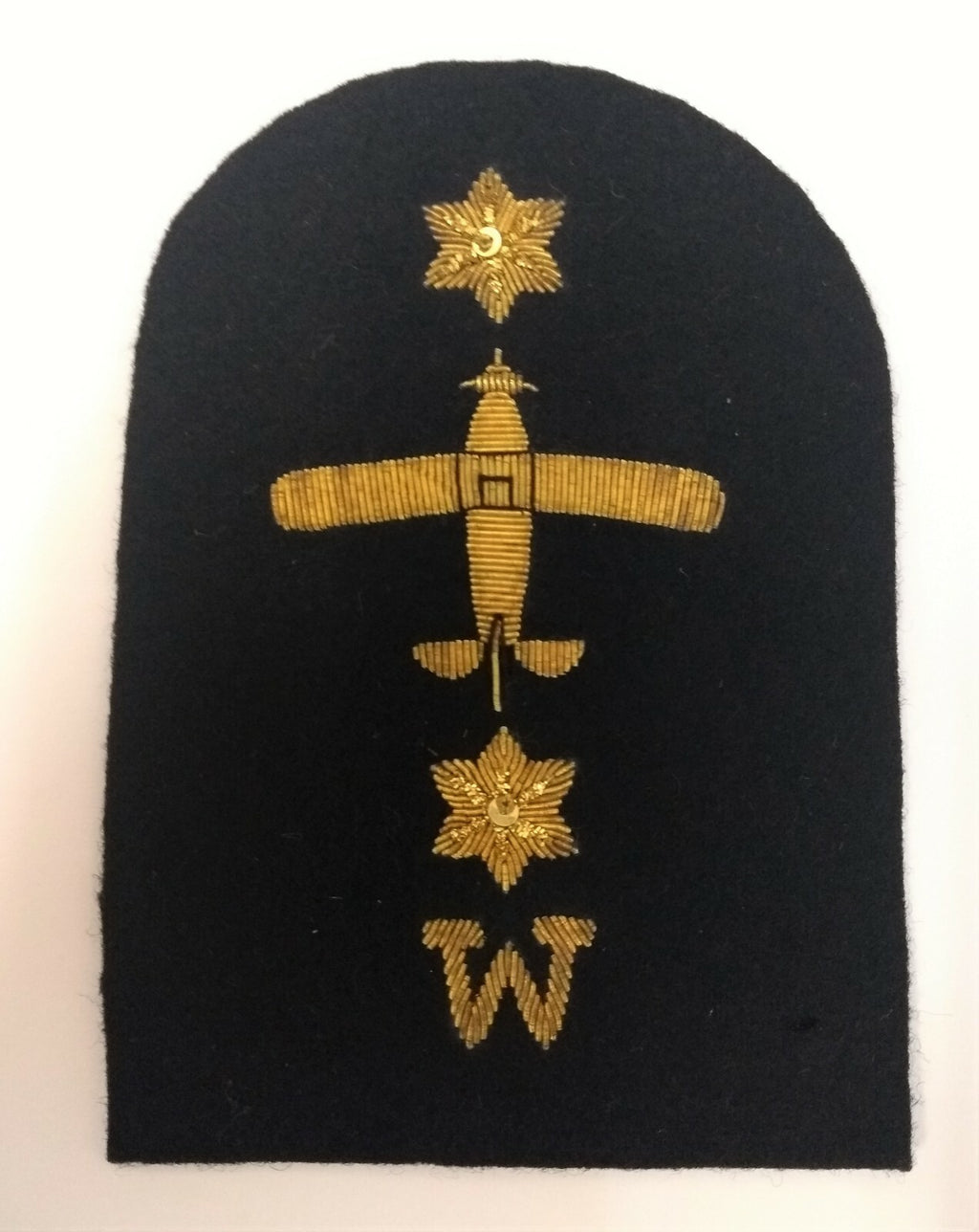 Genuine Vintage British Royal Navy Leading Rate Aircraft (W) Wire Badge