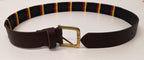 Royal Electrical and Mechanical Engineers REME Leather Polo Belt Brass Buckle