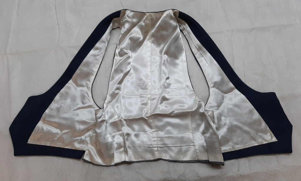 RAF Royal Air Force Vintage Mess Dress Waistcoat Airforce Blue Grey Colour Moss Bros