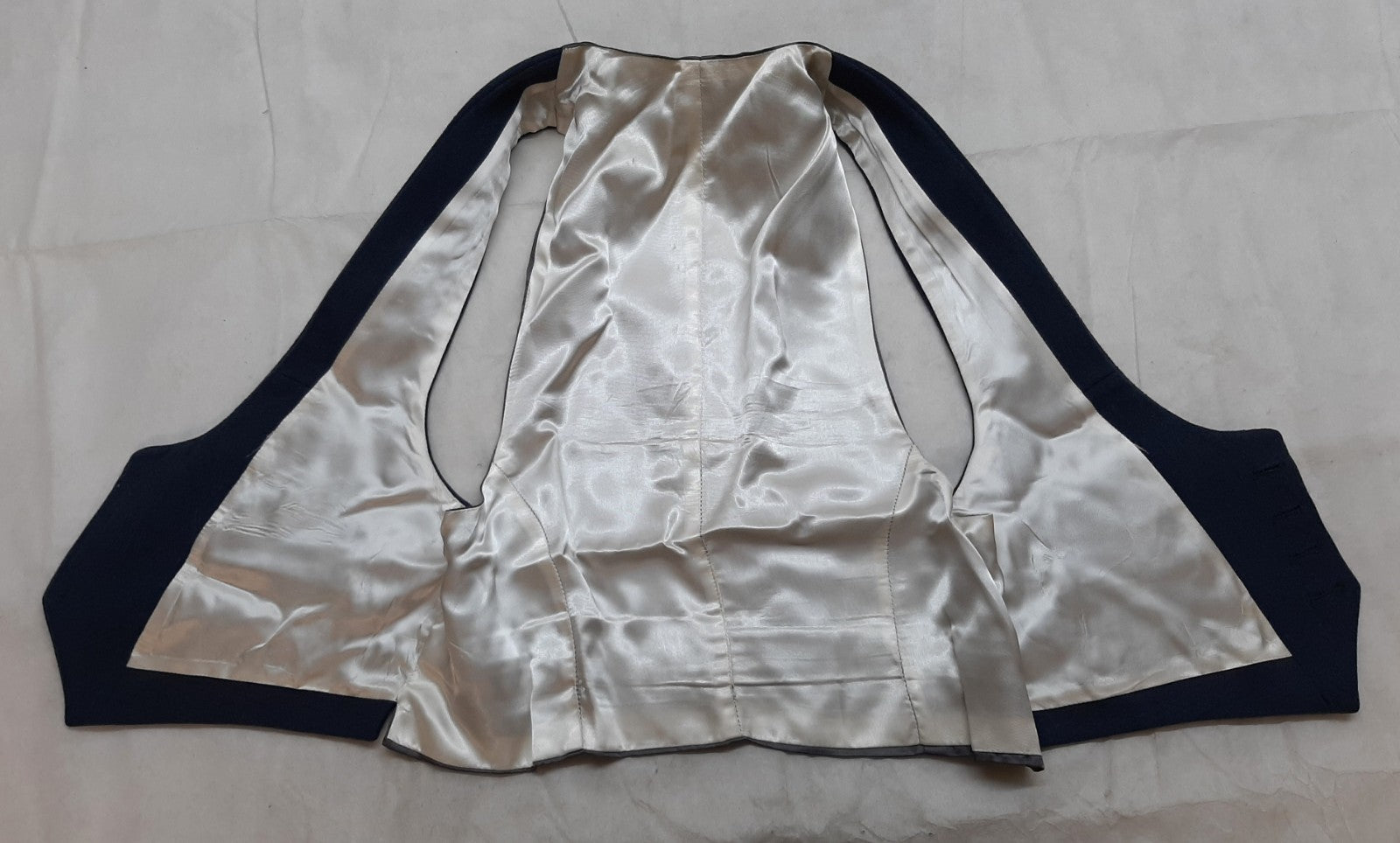 RAF Royal Air Force Vintage Mess Dress Waistcoat Airforce Blue Grey Colour Moss Bros
