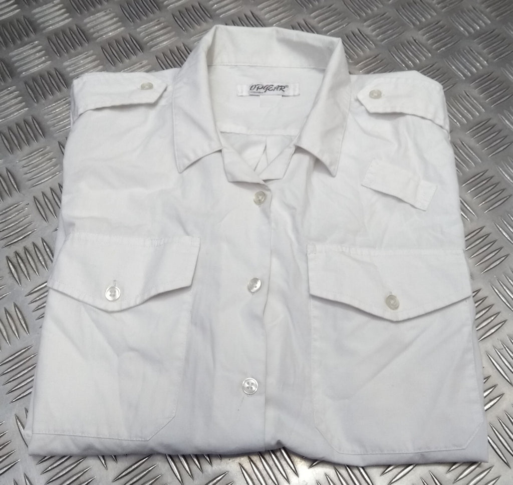 OPG White Shirt Short Sleeves British Security Style Womans Size 22