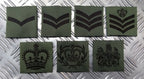 Genuine British Issue MTP Green Rank Slide Slider Assorted Ranks- NEW