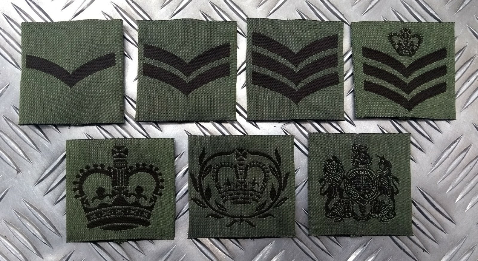 Genuine British Issue MTP Green Rank Slide Slider Assorted Ranks- NEW