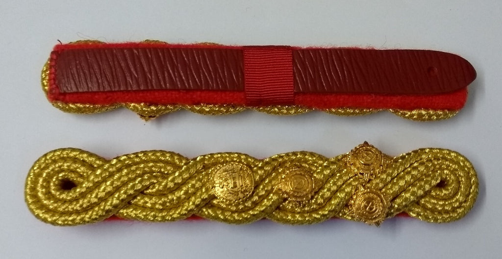 Brigadier Shoulder Cords Ceremonial Wire Cord Shoulder Epaulettes & Rank Pips