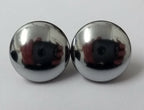 Genuine Vintage Chrome Half Ball Dome Dress Buttons 22L14mm Buttons ASBT143