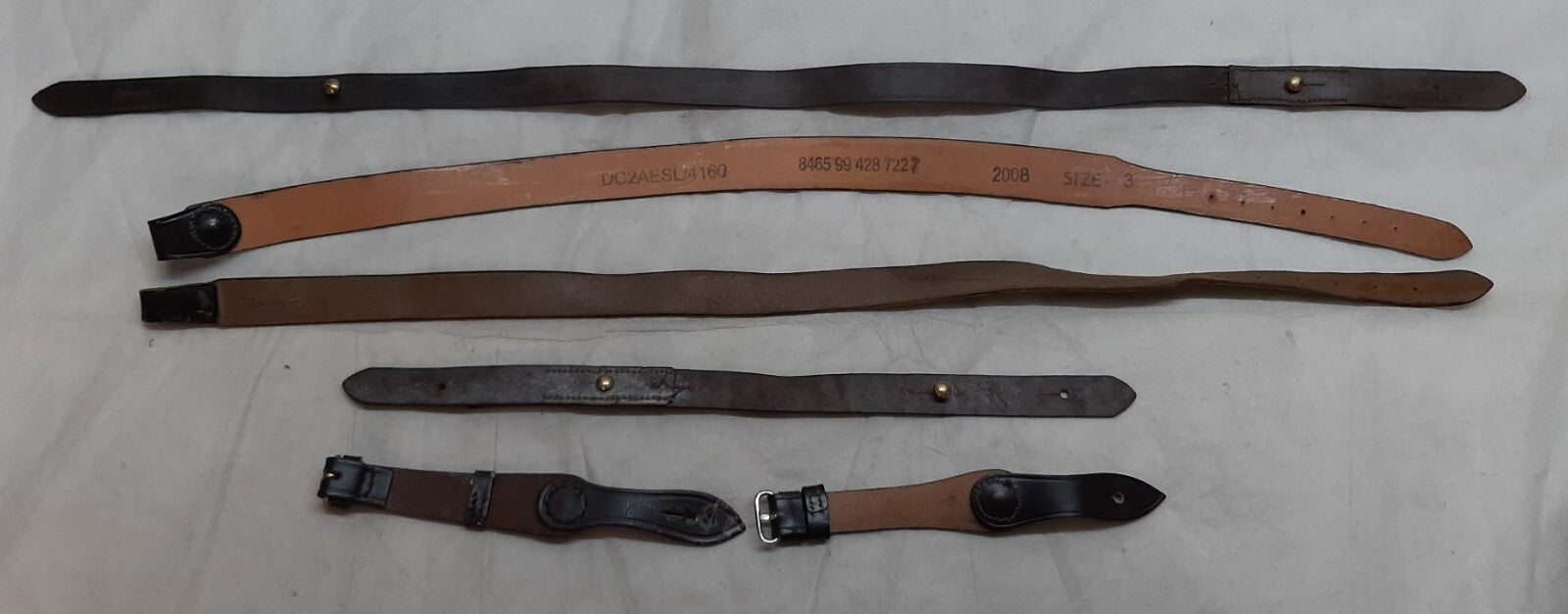 Leather Straps / Sling Job Lot of Leather Wear & Assorted Type and Fittings x6