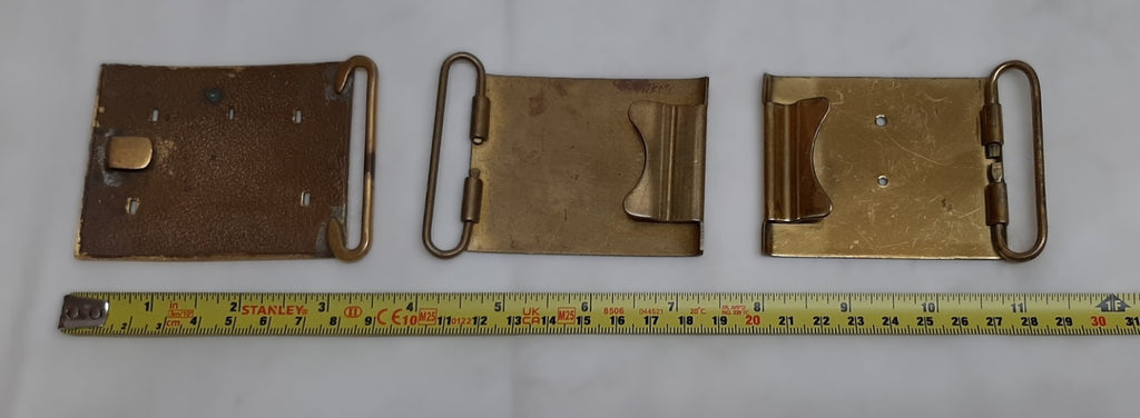 British Buckles set of 3 Miscellaneous Waist Belt Plate Type