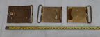British Buckles set of 3 Miscellaneous Waist Belt Plate Type