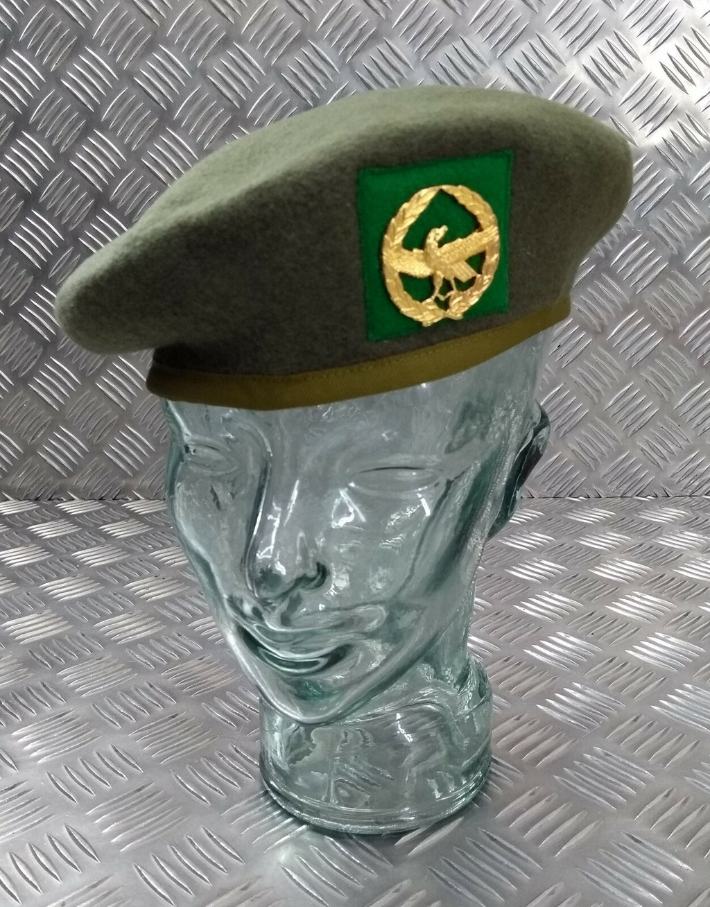 Wool Beret H&S With Eagle Badge Size 58cm NEW