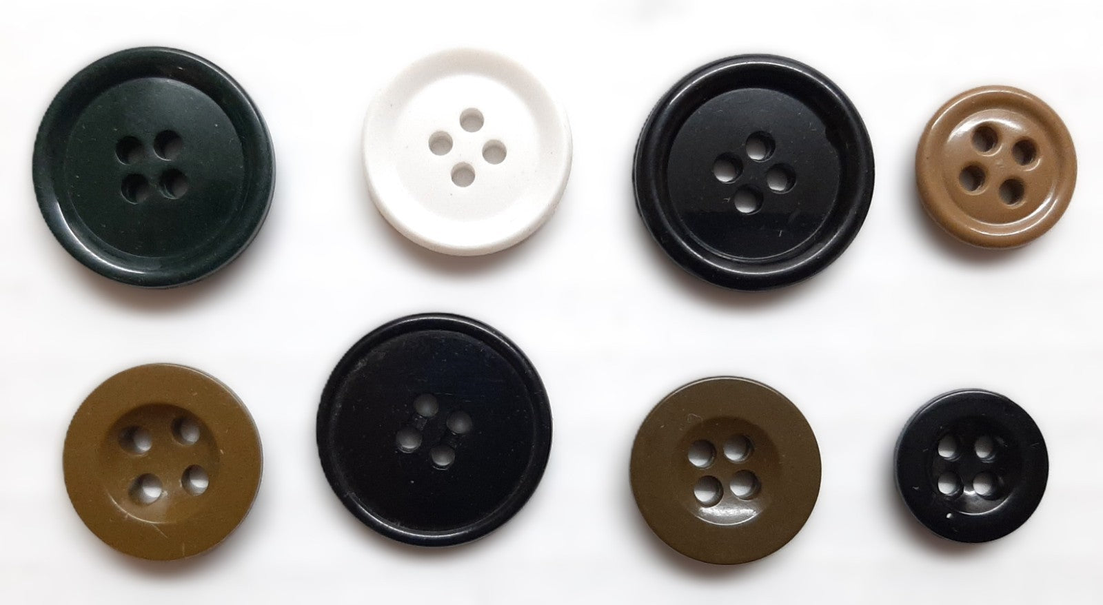 Genuine Vintage British MOD Jacket / Trouser Plastic Buttons x 4- Lot
