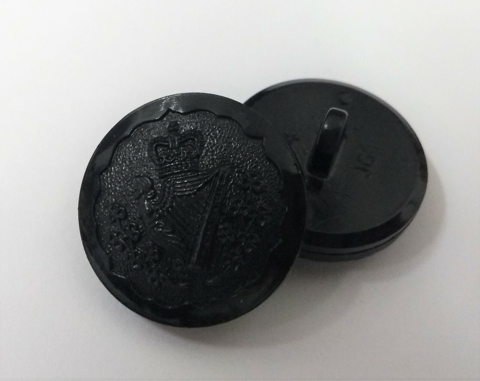Royal Irish Rangers Dress Buttons Black Nylon 36L