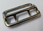 Sam Browne Buckle Nickel Plate Double Prong