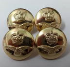 RAF Royal Air Force Airforce Buttons Queens Crown for Dress Jackets and Blazers Air Force No1 No2 2 Pairs