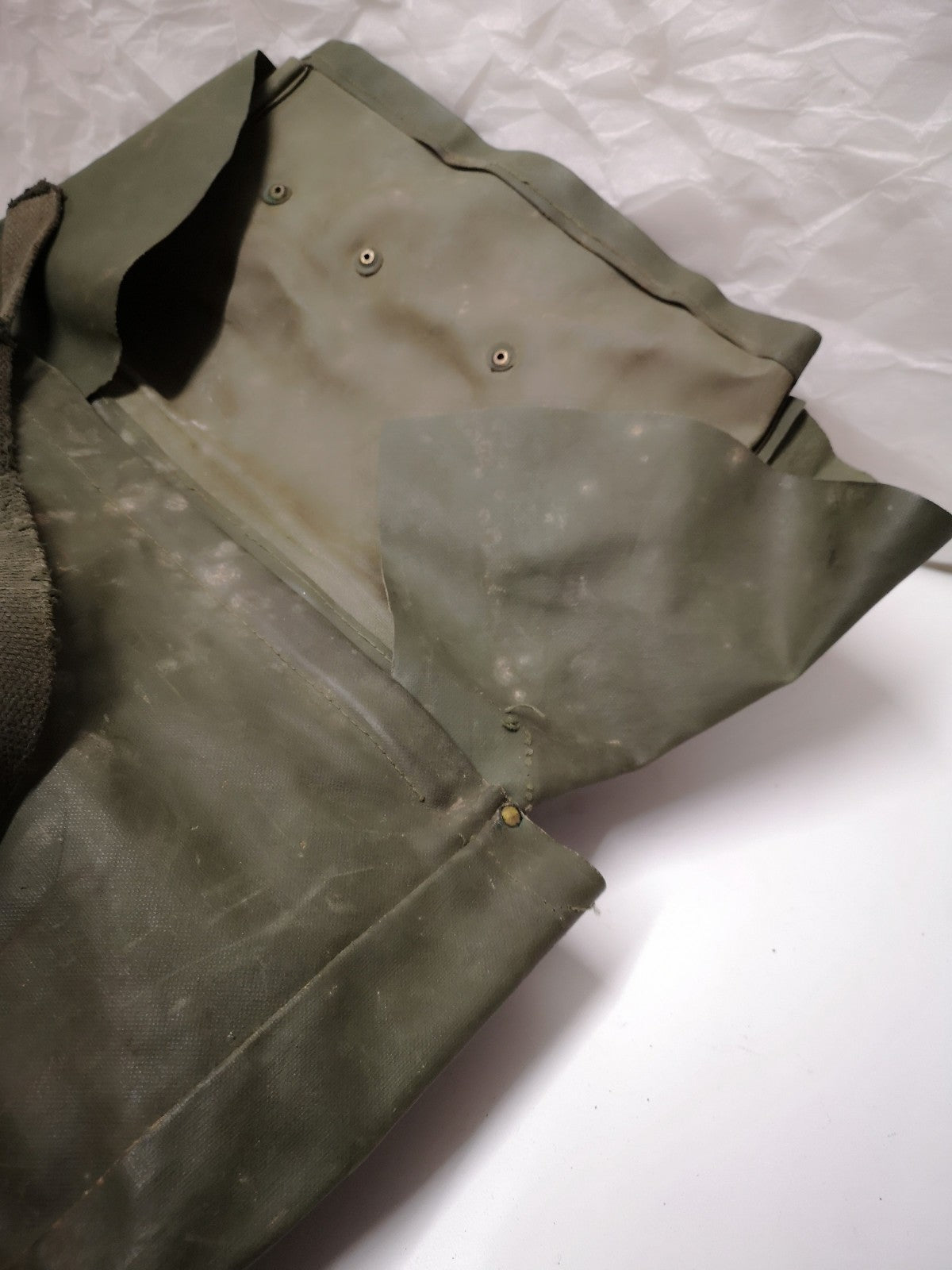 Vintage Army Issue Heavy-duty Vinyl Backpacks Belts Yokes & Pouches Heavy Wear