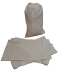 Cotton Drawstring Bags 40cm x 25cm British Army Multi Purpose Linen Pouch x10