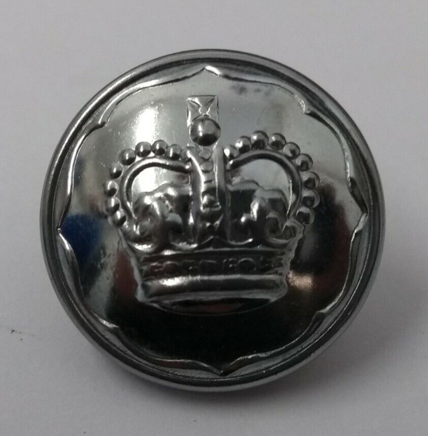 Queens Crown Ringed Back Uniform Dress Buttons Made in England ASBT21 X6