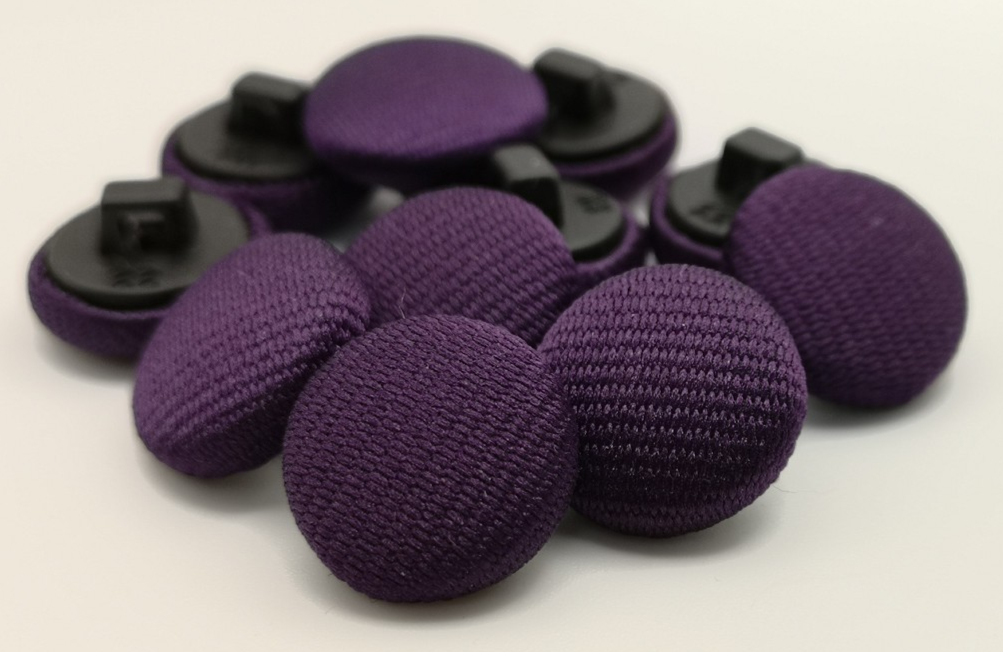 Purple Fabric Covered Buttons Line Pattern 22L x12