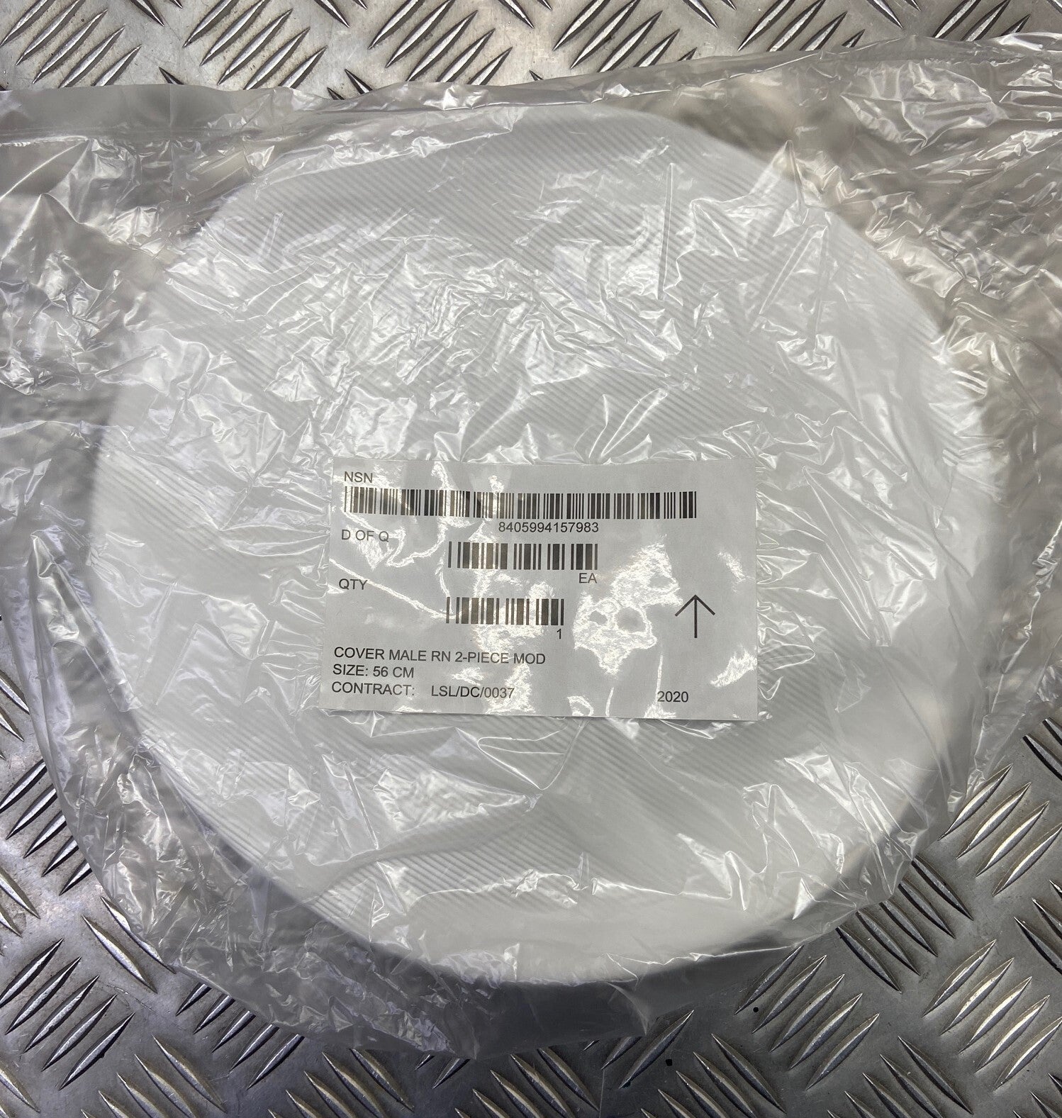 RN White Plastic Vinyl Class I&III Naval Hat / Cap Cover SD Royal Navy - NEW