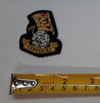 Yorkshire Collar Badges Hand Embroidered Yorks Insignia on Black Felt 1 Pair