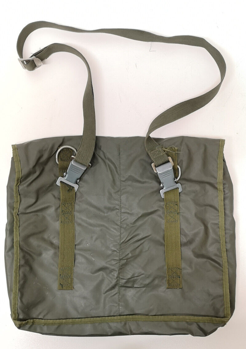 Swedish Army Rubberized Vinyl Waterproof Side Shoulder Messenger Bag