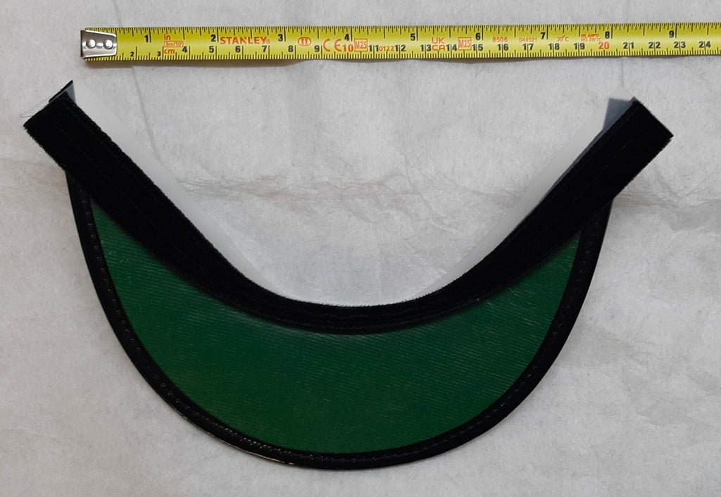 Officers Patent Peak British Forces Dress Hat Visor 1 Row Oak Leaf Silver Braid