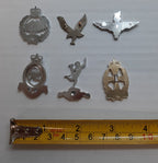 British Insignia RHA Paras RTR Assorted Regiments Small Badges No Fittings X6