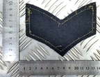 No2 Issue FAD Rank Stripe Chevron Patch Corporal Rank on Black Felt Used