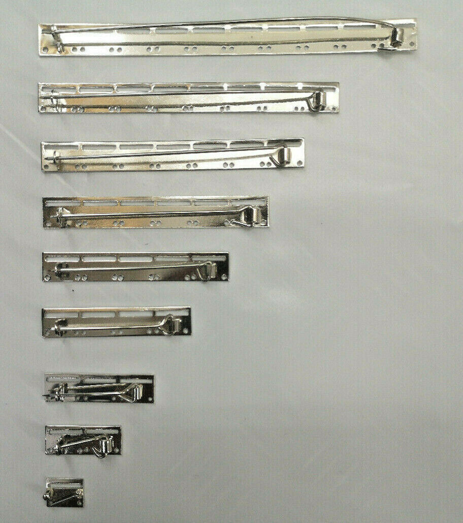 Miniature Size Medal Mounting Brooch Bars Assorted Sizes 1 - 10 Space NEW