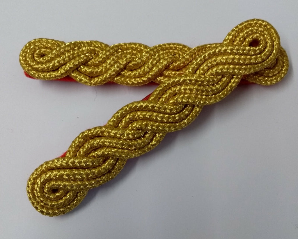 Genuine British Army Issue no Rank Ceremonial Gold Wire Cords Shoulder