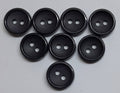 Ex Army Buttons Old Pattern British Made Deep Grey 2 Hole Size 11.3mm