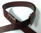 Genuine Issue Hi Sheen Brown 1/2" Dress Hat Adjustable Chinstrap