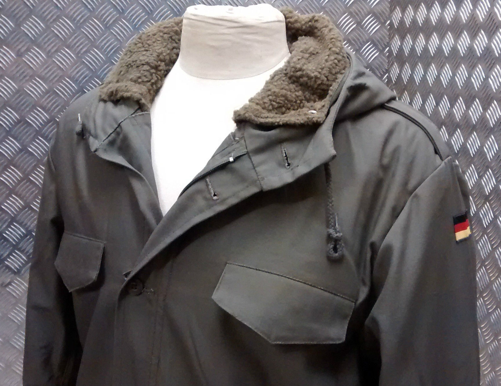 German Military Style Parka Fully Lined Green NEW