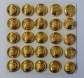 Royal Crown Buttons British Issue 36L With Lined Background X25 ASBT239