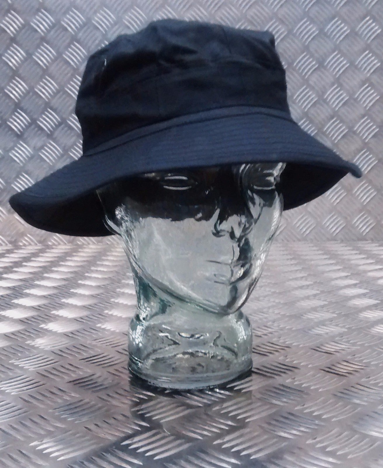 Military Style Special Forces Boonie Hat / Bush Hat Short Brim Stealth Black NEW
