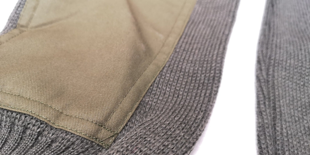 Green Wool Utility Jumper / Sweater / Jersey / V-Neck Genuine British