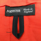 Genuine Vintage British Made Scarlet Red Pleated Mess Dress Cummerbund 36" X 4¼"
