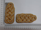 Luftwaffe Style Shoulder Boards Senior Officer Gold and Silver 3 Ply Cords