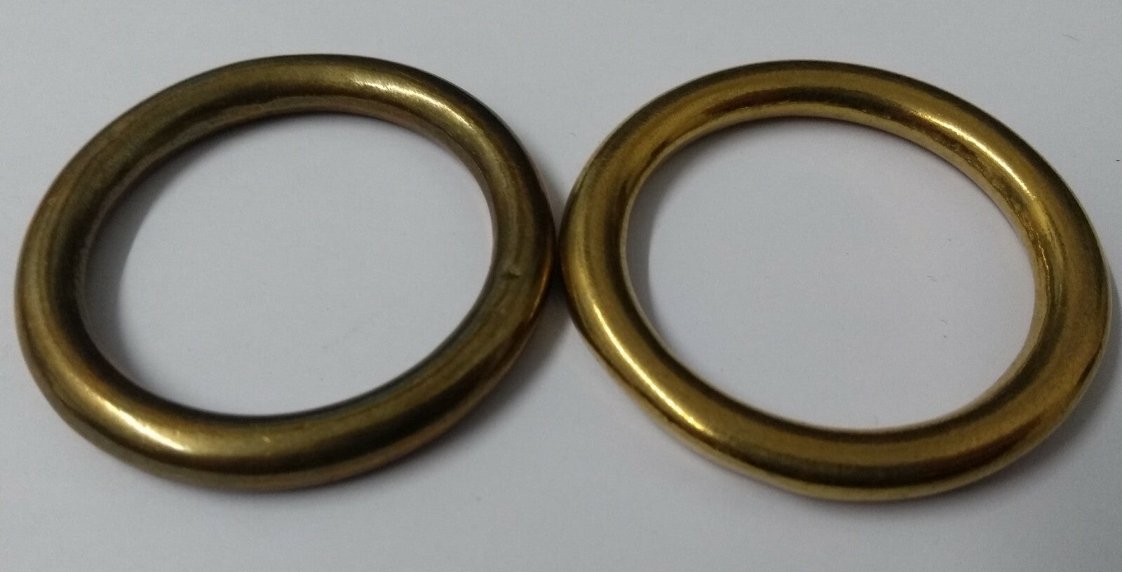 Genuine British Army Horse Guards & H Cav 1 1/2" Brass Bridle Rings 1 Pair STD20