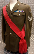 Red Shoulder Sash (Scarlet) For Ceremonial and Parades