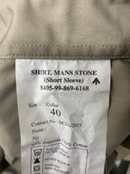 RM 3 Bar Chevrons For Stone Shirts No2 Khaki White Stripes RN NEW