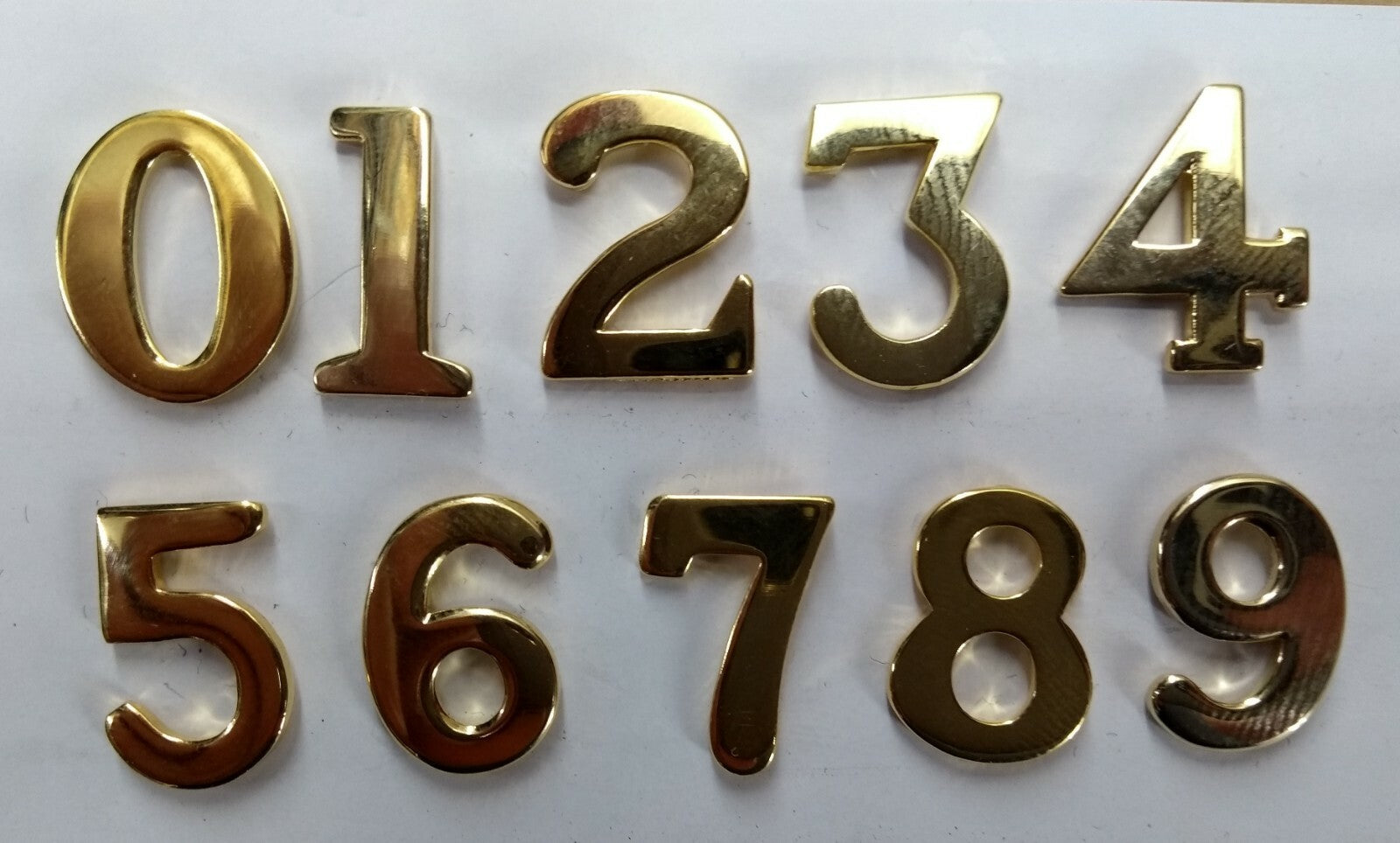 Snap pin Shoulder Numerals Numbers 0- 9 NEW