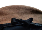 Army Style Beige / Sand Wool Beret Size 7 1/4 Medium- NEW