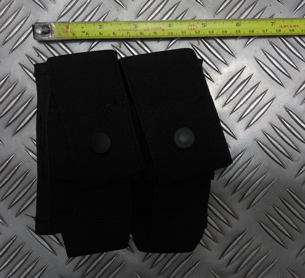 Double Mag Holder Molle Compatible Stealth Black Spec Security Detail