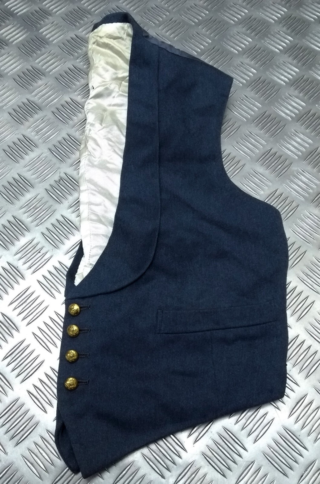 RAF Vintage Mess Dress Waistcoat Royal Air Force Blue Grey Colour Q/C Buttons
